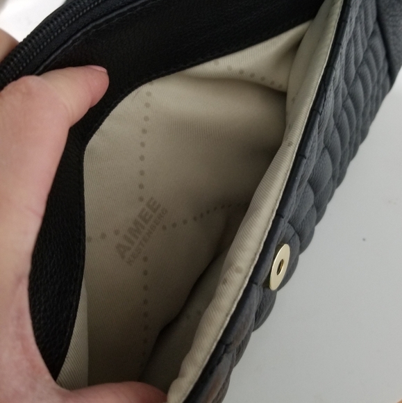 Aimee Kestenberg Black Leather Quilted Purse - Picture 5 of 8